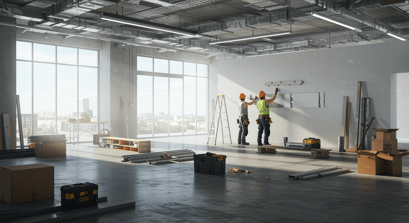 Byggnads- och underhållsverksamhet visualization