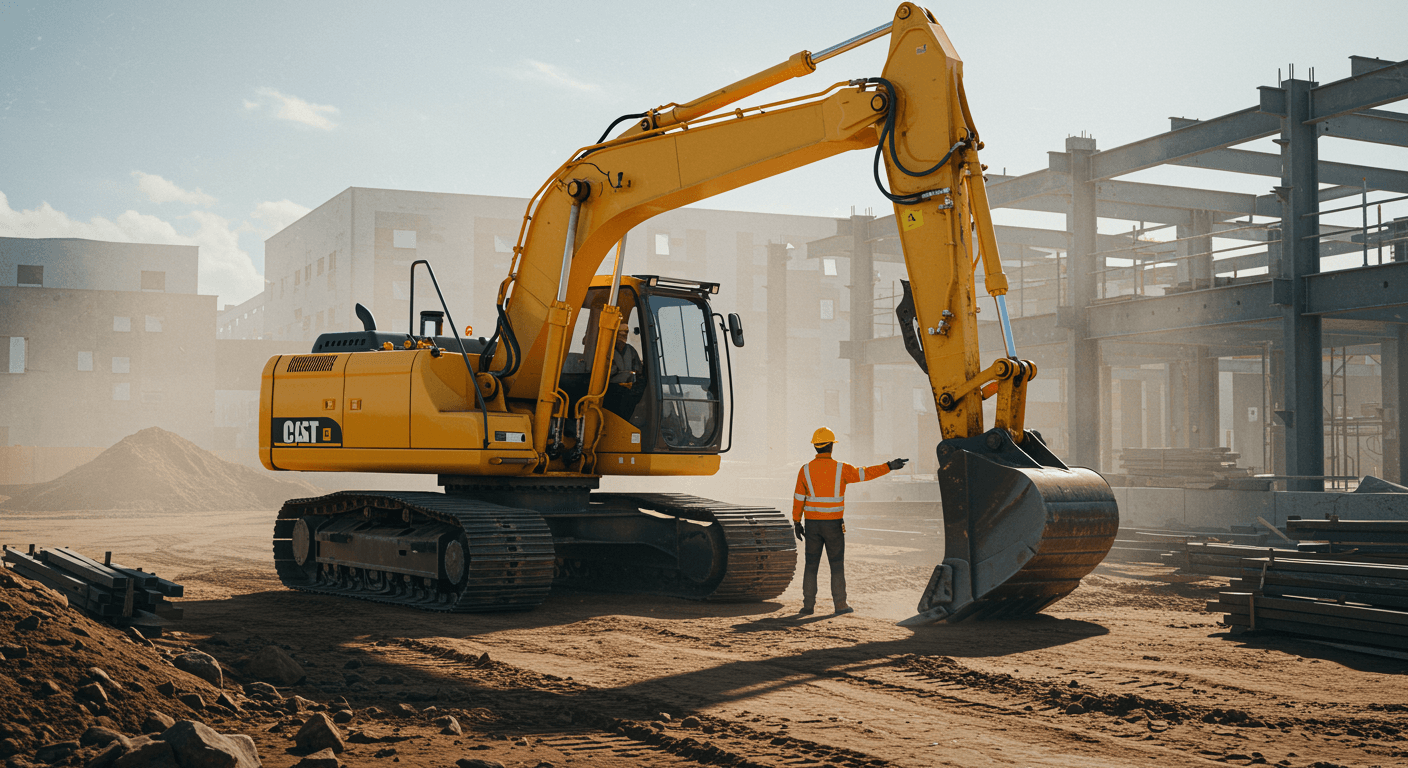 Grävmaskinsentreprenad visualization