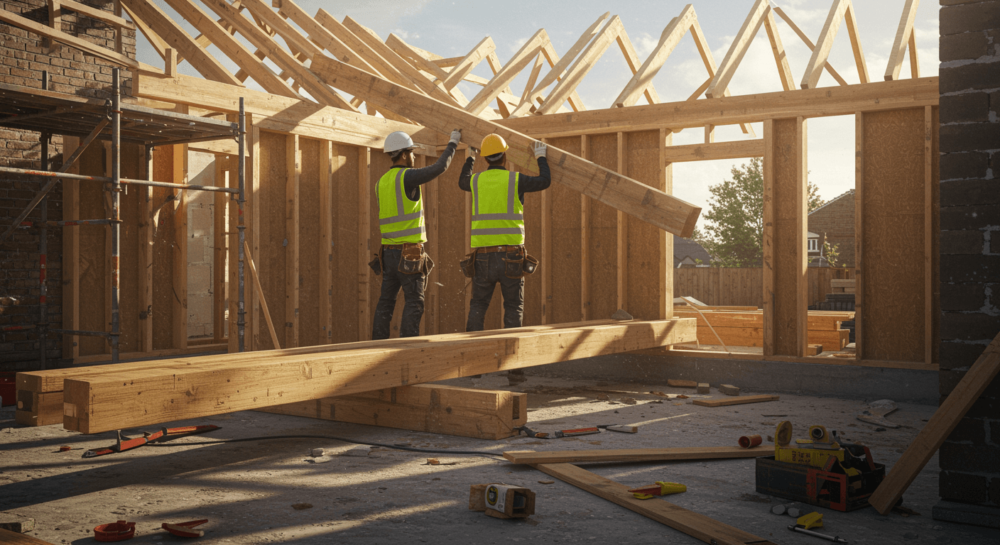 Byggande av bostäder visualization