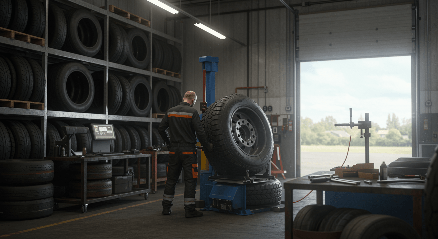 Däckförsäljning och service visualization