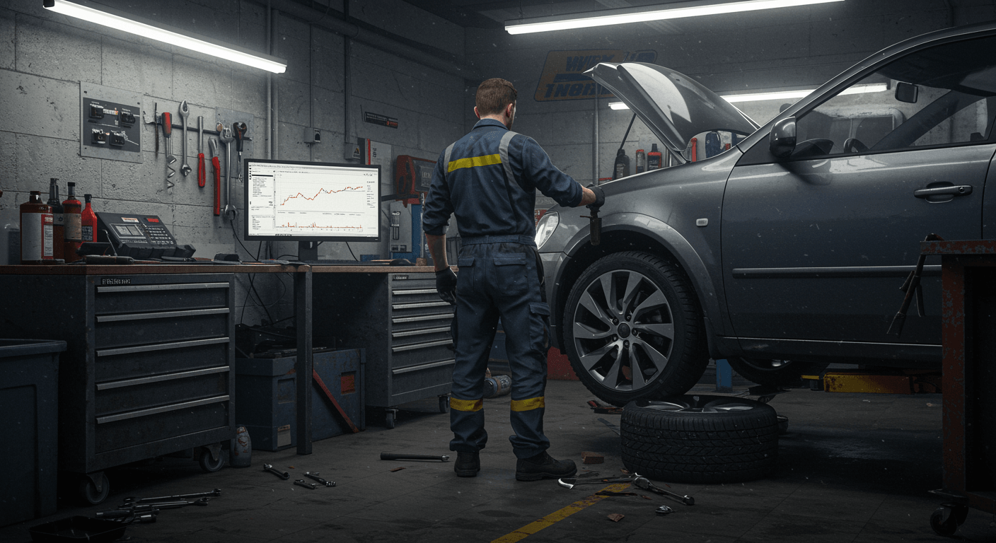 Bilreparation och service visualization