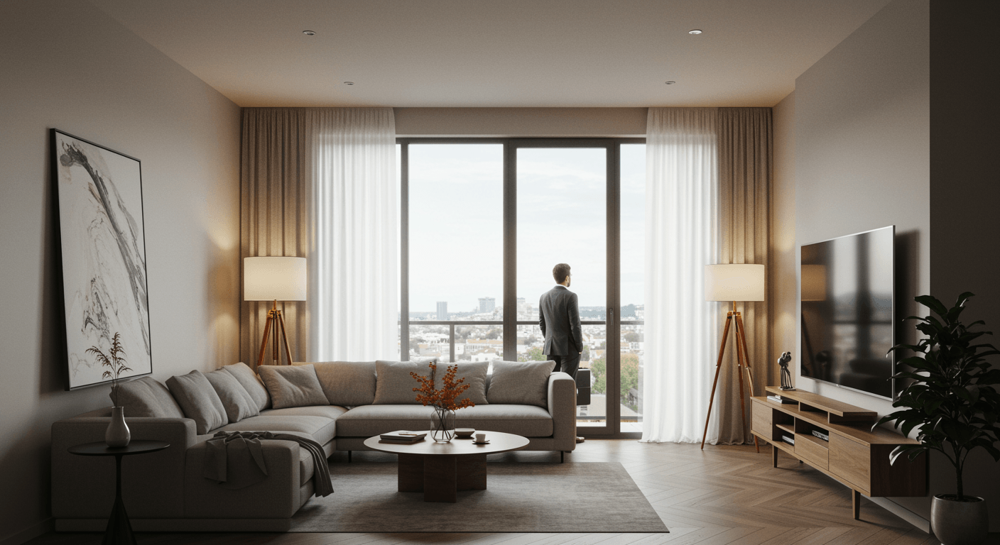 Fastighets- och rörelsemäkleri visualization