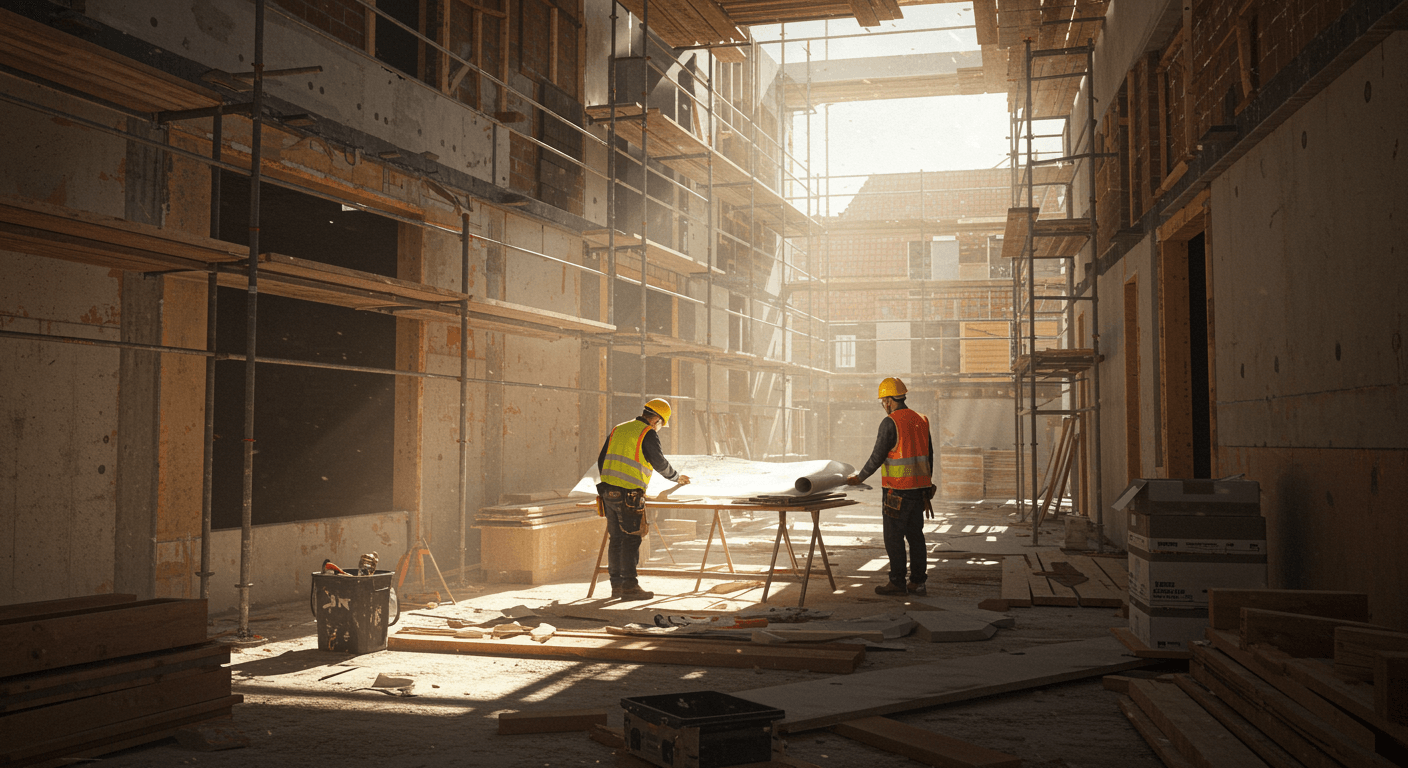 Bygg- och renoveringsverksamhet visualization