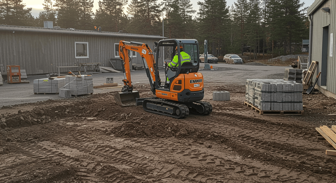 Byggmaterial och maskinuthyrning visualization