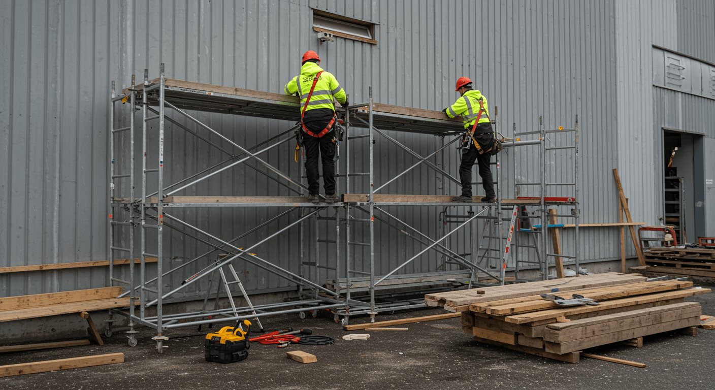 Uthyrning och byggnation av ställningar visualization