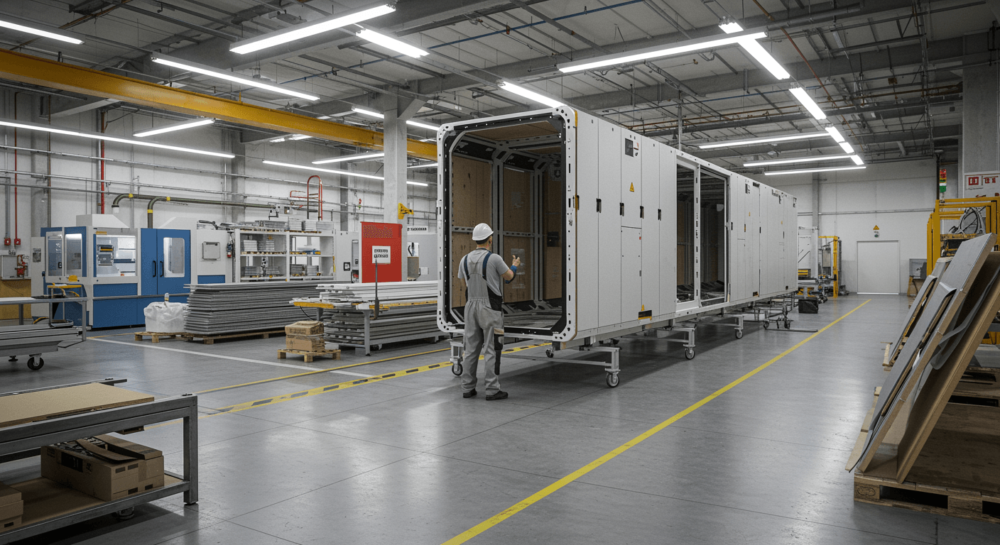 Tillverkning av modulsystem visualization