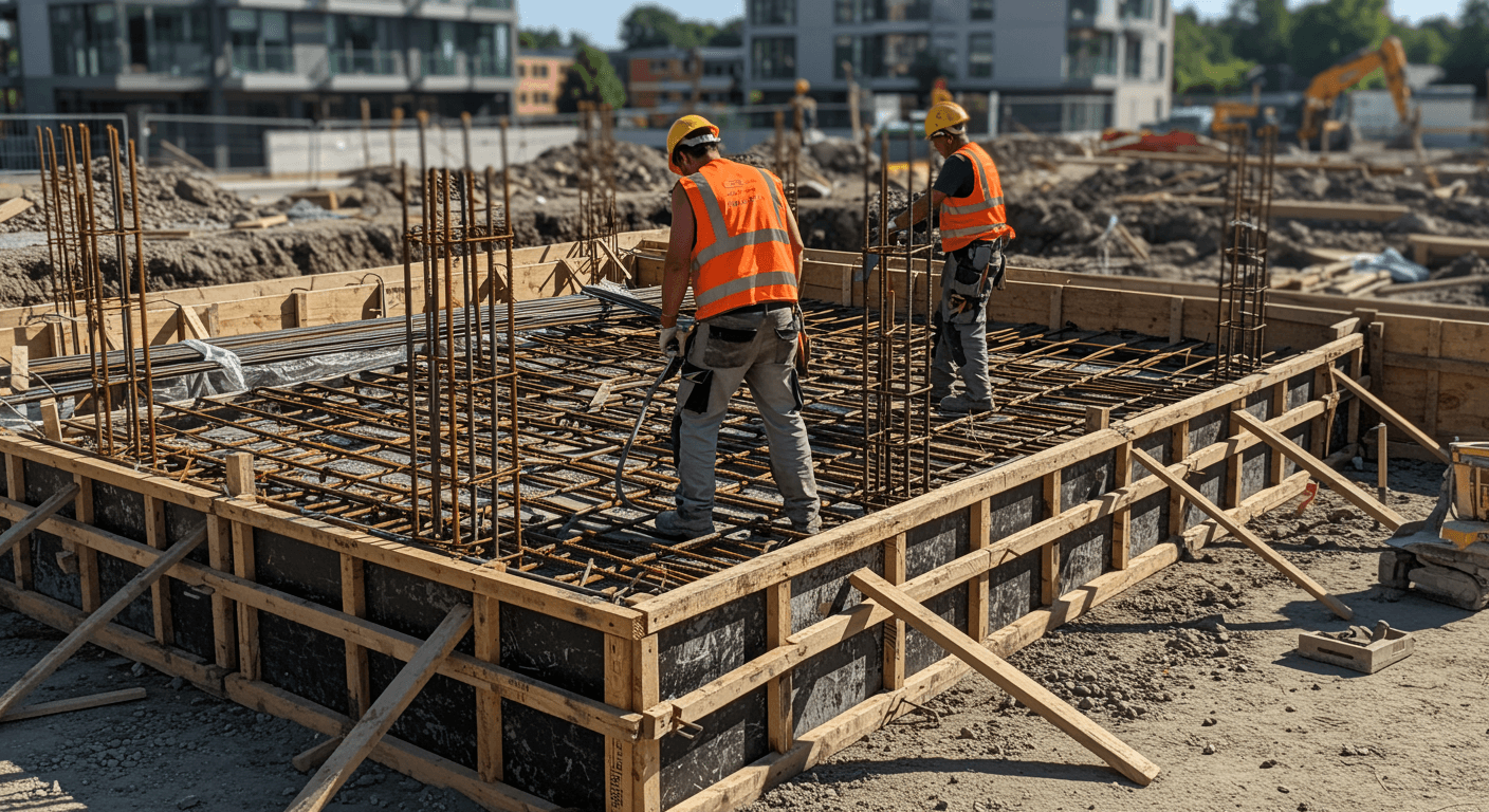 Byggande av bostadshus visualization