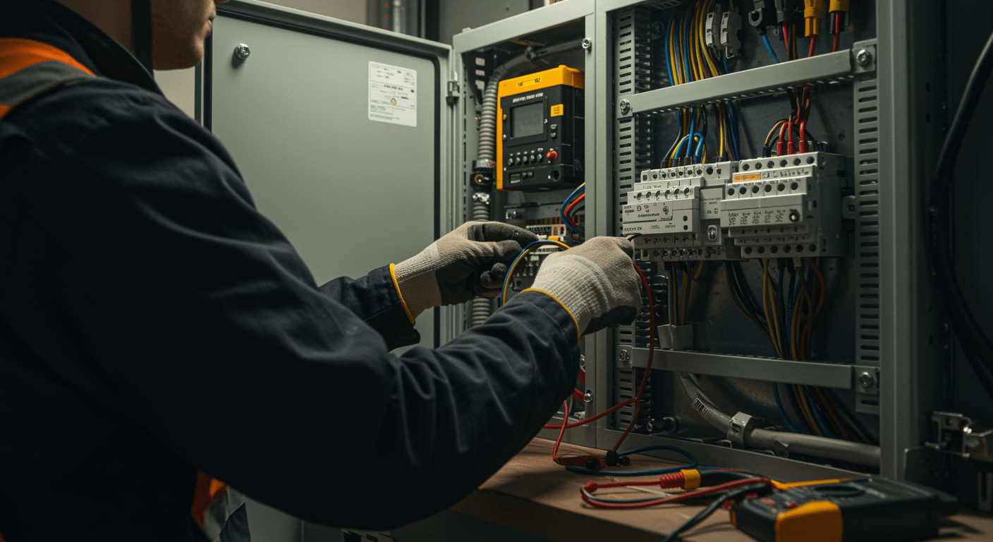 Elinstallation och värdepapper visualization