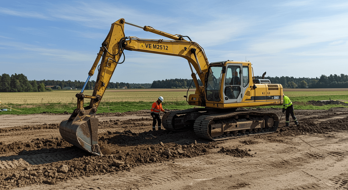 Gräv- och schaktentreprenad visualization